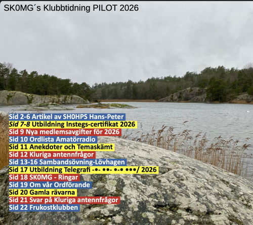 Omslag – Klubbtidning PILOT 2026